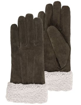 Gants Chocolat en cuir chocolat M