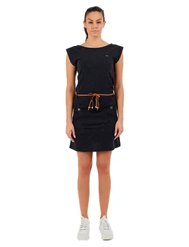 Vestito Corto A Maniche Corte Sagitta Black S - Fundango - FashionsVida