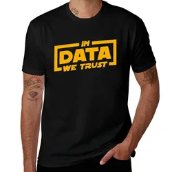 In Data We Trust - Data Scientist Gift T-Shirt Simple Line Art Print Tee
