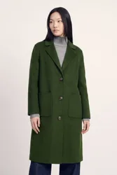 Esme Wool-Rich Coat - Green - Size: 8