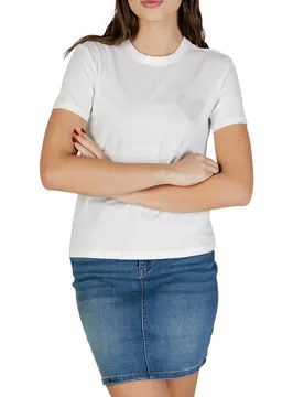 Only Damen T-Shirt Weiß 506097