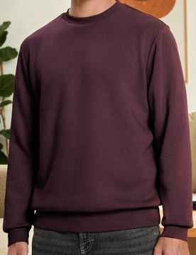 Felpa a maniche lunghe - maroon