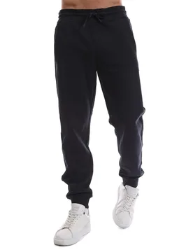 Mens Emporio Armani Solid Patterned Slim Joggers In Blu Navy - Size Large - EA7 - FashionsVida