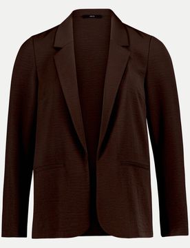 Longblazer mit Paspeltaschen Braun 38