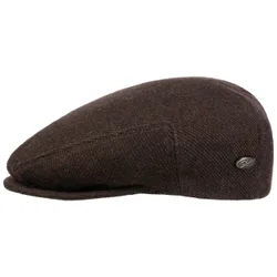 Lord Wool Twill Flat Cap by - dark brown - Size: M (56-57 cm)