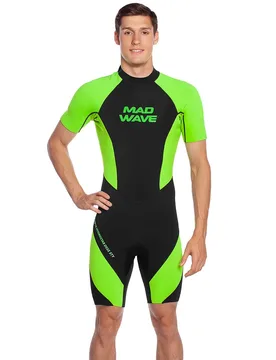 Opnwtr Hydrostar Dsss Sty Neoprene Short Sleeve Wetsuit Black XS Men - Mad Wave - FashionsVida