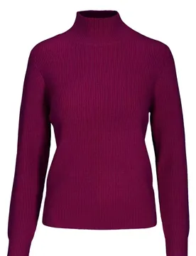 Stehbund-Pullover, 1/1 Arm,uni female