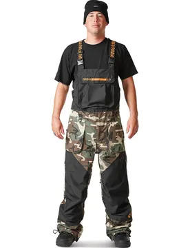 Pantalon Basement Bib Black / Camo M
