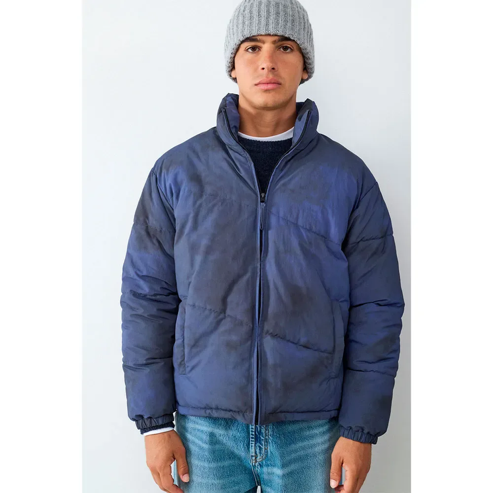 Giacca Trapuntata Wavy Blue / Black Navy XL - Balmohk - FashionsVida