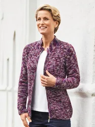 Strick-Cardigan - Beere - female - Size: 42