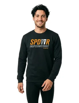 Felpa Spdwr In Speed We Trust Black - Bioracer - FashionsVida