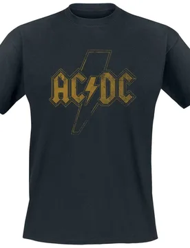 T-Shirt - Distress Flash - S bis XXL - für Männer - Größe XXL - schwarz - Lizenziertes Merchandise! - Männer - male - AC/DC - FashionsVida