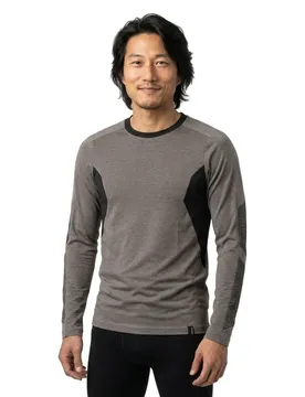 T-shirt à Manches Longues Accelerate 18381 Dark Anthracite / Black XS
