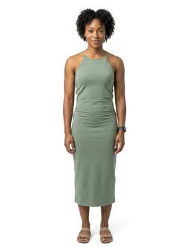 Vestito Midi Senza Maniche Lace Back Laurel Khaki M