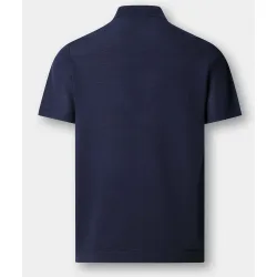 Polo manga corta mezcla de seda fit clásico