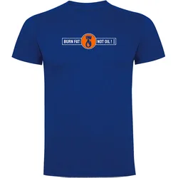 Maglietta A Maniche Corte Burn Fat Royal Blue