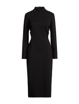 Vestido midi Mujer Negro L Mujer