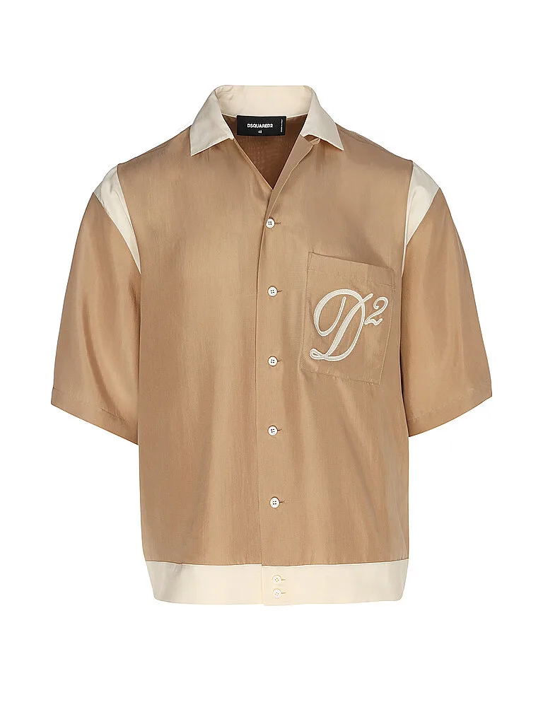 Camisa de seda naranja 52 - Dsquared2 - FashionsVida