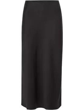 Satin Midi Skirt female