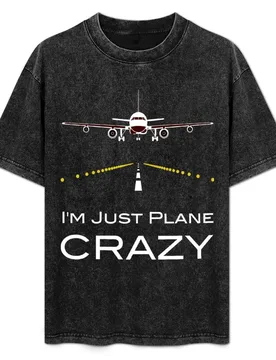 I'm Just Plane Crazy T-Shirt Work Wear Simple Tee Shirt - Aliexpress - FashionsVida