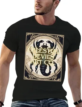 Celestial Devils Art Company Original Logo T-Shirt t shirt man plain man t shirt graphic t shirt personalised T-shirt - Aliexpress - FashionsVida