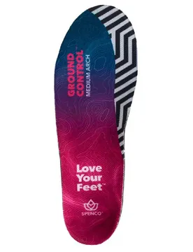 Semelle Intérieure Ground Control Medium Arch Black / Purple EU 36-38