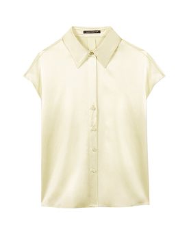 Seidentop gelb 38 damen