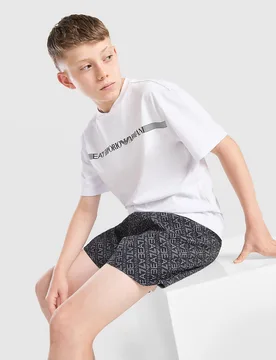 Costume da bagno Monogram Graphic Junior - Nero, nero nero Bambino taglia 12Y - Emporio armani - FashionsVida