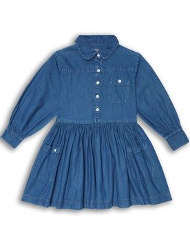 Vestido para niña Chica Azul marino 9 Chica