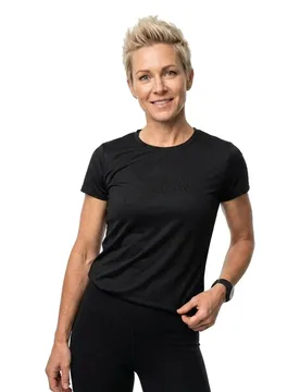 Logo 3d Short Sleeve T-shirt Black XL Women - Zhik - FashionsVida