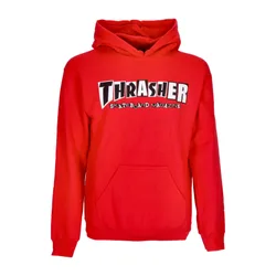 Felpa Cappuccio Uomo X Baker Hoodie Red