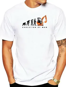Evolution Of Bagger Fahrer T Shirt Man Short Sleeve O Neck Team Tees Adult Newest Oversize Clothes Guys Tee Shirt Excavator - Aliexpress - FashionsVida