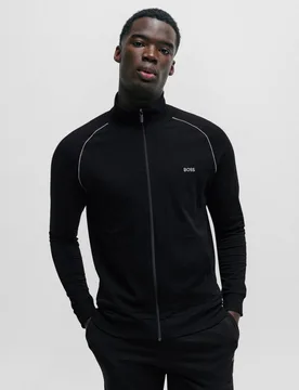 Mens Mix & Match Jacket In Black Cotton - Size 2xl - Boss Orange - FashionsVida