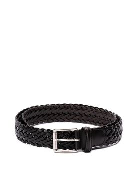 Cintura casual in pelle intrecciata