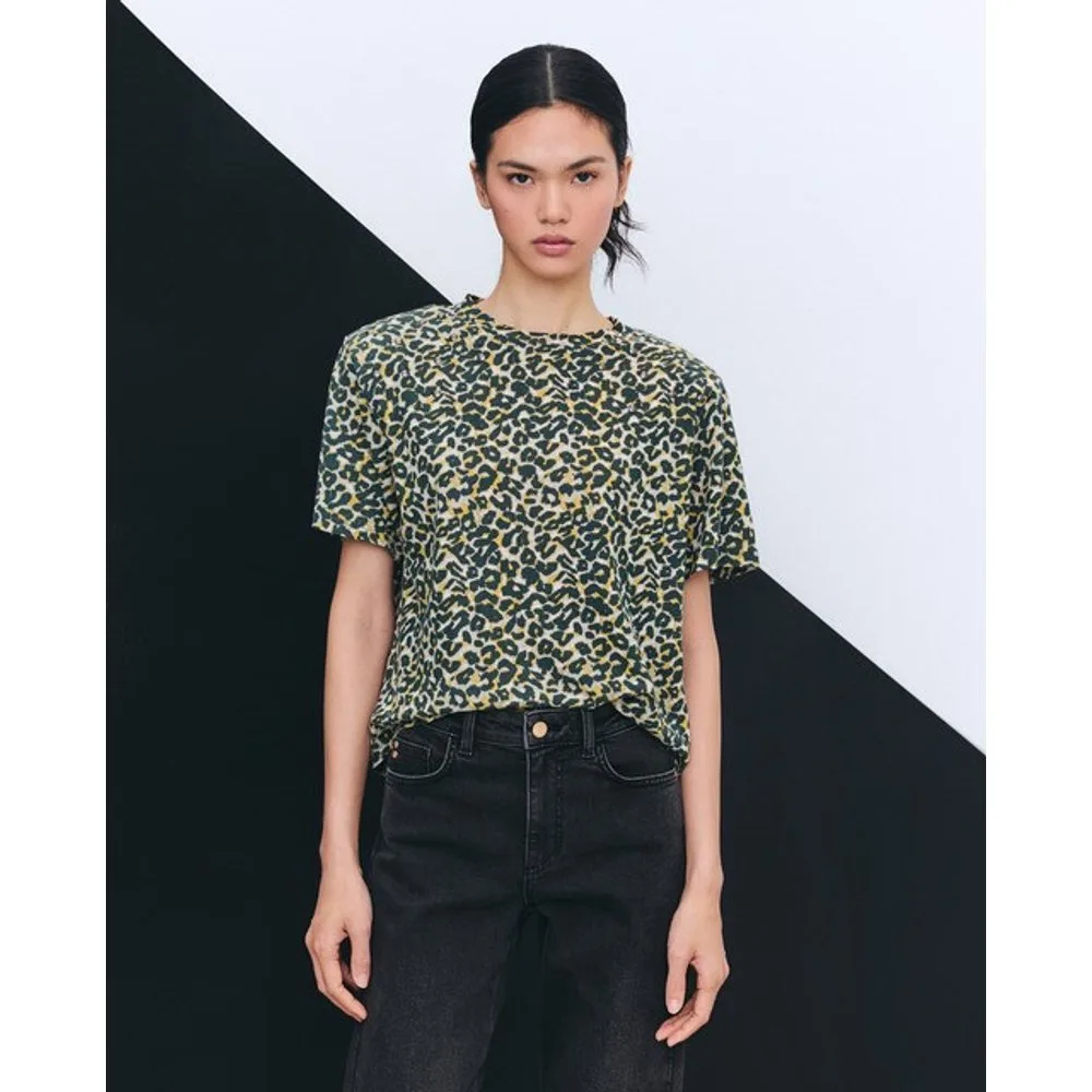 Camiseta de manga corta estampada de mujer - Tintoretto - FashionsVida