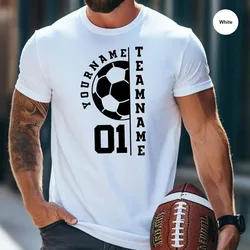 Custom Soccer Team Shirt Unisex Personalized Soccer Name Shirt Custom Football Player Number Tshirt Group Team Sport Uniforms