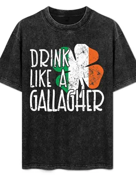 Drink Like A Gallagher T Shirt Funny Irish Ireland Tee Gifts T-Shirt cotton t shirt man T-Shirt - Aliexpress - FashionsVida