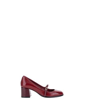 Décolleté pelle verniciata ROSSO 37