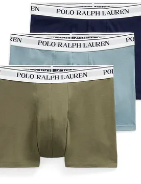 Polo Boxers 714830299 Trunk 3 Unités Np Navy / Cl Gry Blue / Crs Olv L