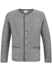 Trachtenstrickjacke Castello (hellgrau, Gr. 48) von Classics für Herren, Oberteile, 50% Wool, 50% Polyacryl