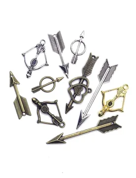 PCS Mixed Color Charm Pendants Connectors Bow Arrow 10-55mm Handicrafts Accessories DIY Gift Jewelry Supplies Material Pack - Aliexpress - FashionsVida