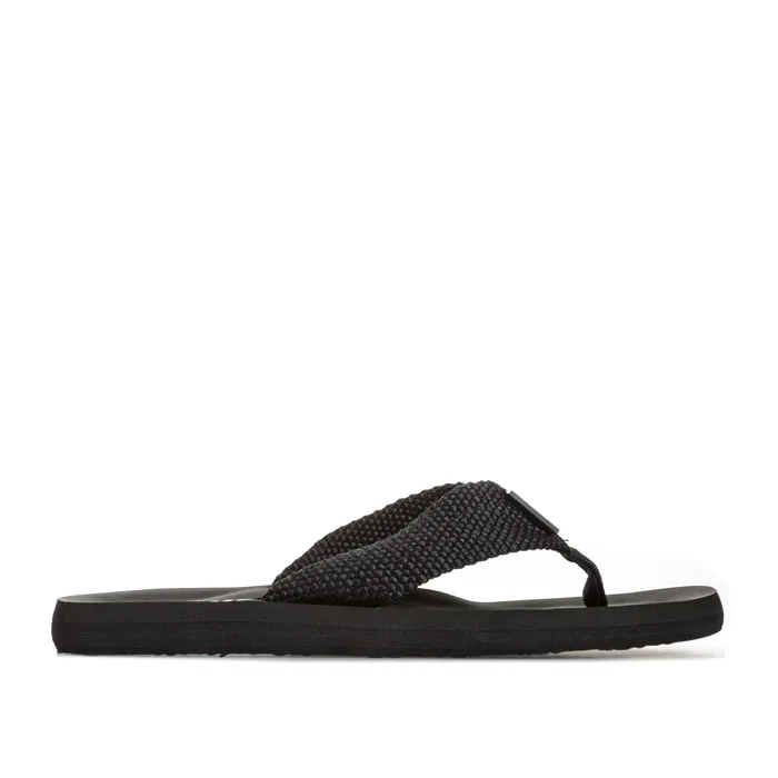 Womens Adios Flip Flops In Black Textile - Size Uk 5 - Rocket Dog - FashionsVida
