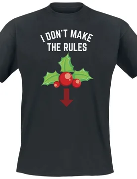 T-Shirt - I Don´t Make The Rules - M bis XXL - für Männer - Größe L - schwarz - Männer - male - Sprüche - FashionsVida