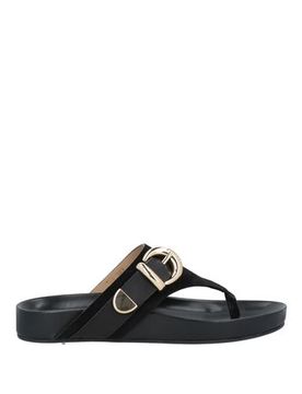 Sandalias de dedo Mujer Negro 36,36.5 Mujer