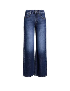 Jeans Wide Leg 09_THE BAGGY bleu marine 26/L32 - Pnts - FashionsVida