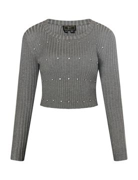 Faina Jersey gris oscuro / plata