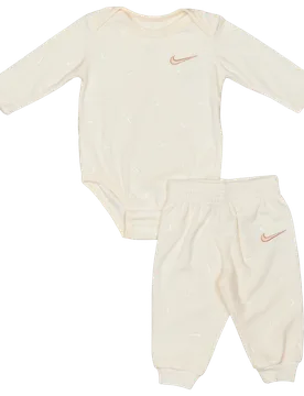 Essentials Velour Unisex Tracksuits - White - Size 6 Months - Poly Fleece - White - Size: 6 Months - Nike - FashionsVida