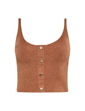 NAEMI Top de punto cognac