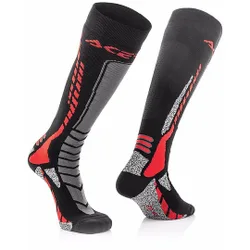 Calze Moto Tecniche MX Pro Socks Nero Rosso taglia 2XL