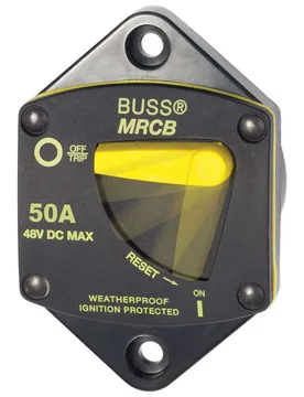 Series Thermal Circuit Breaker Switch 50a Black / Yellow One Size unisex - Blue Sea Systems - FashionsVida
